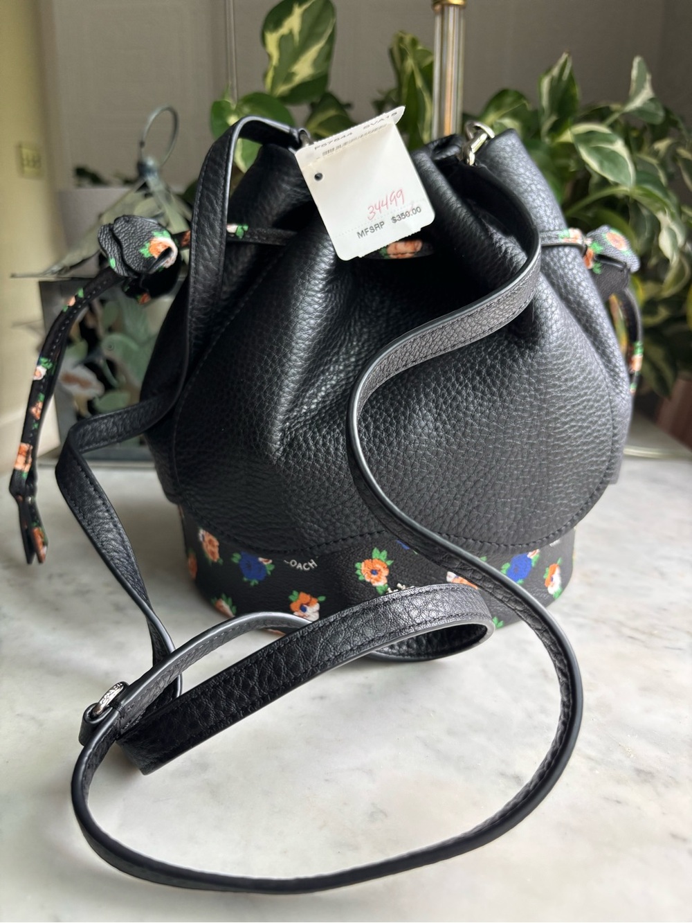 NWT Coach Limited Edition Petal Shoulder Bag with Matching Bag Charm - Picture 10 of 14